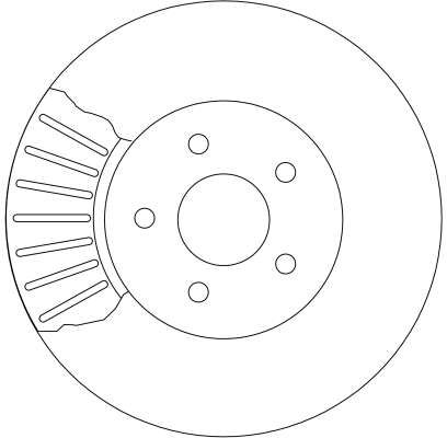 Tarcza hamulcowa TRW DF4147