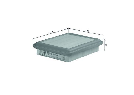 Filtr powietrza KNECHT LX 591