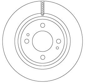 Tarcza hamulcowa TRW DF6908