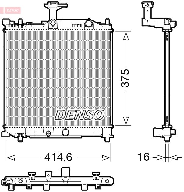 Chłodnica, układ chłodzenia silnika DENSO DRM47040