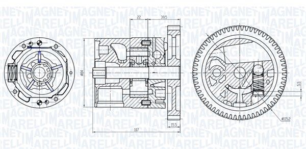 Pompa oleju MAGNETI MARELLI 351516000040