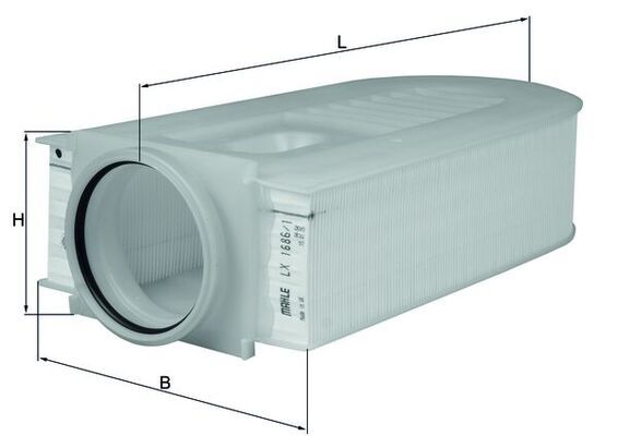 Filtr powietrza MAHLE LX1686/1