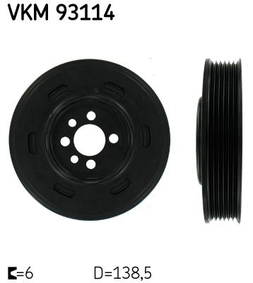 Koło pasowe, wał korbowy SKF vkm 93114