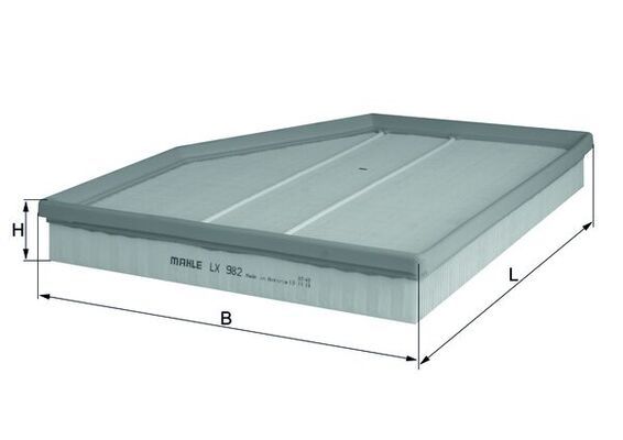 Filtr powietrza KNECHT LX 982