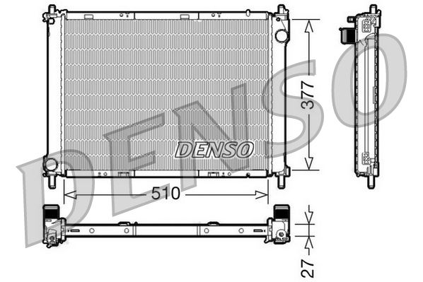 Chłodnica, układ chłodzenia silnika DENSO DRM46022