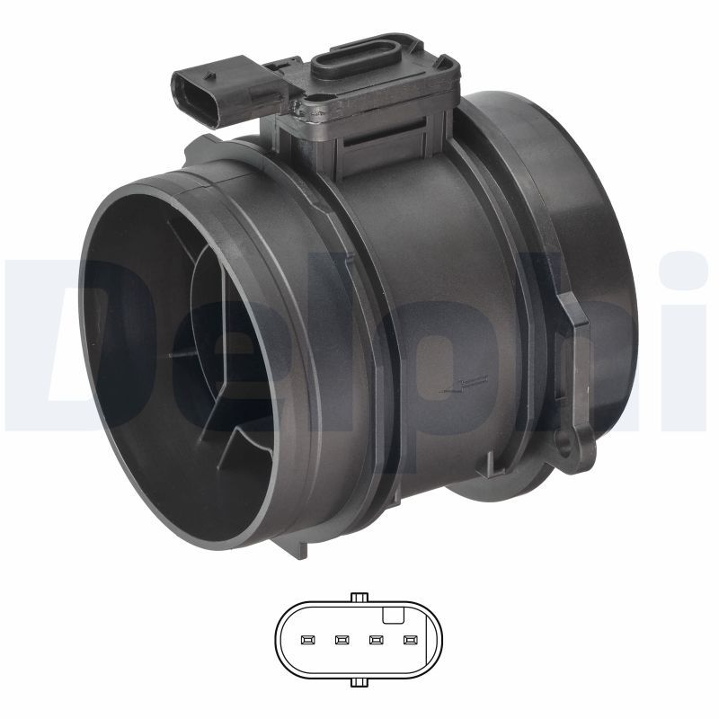 Przepływomierz masowy powietrza DELPHI AF10771-12B1