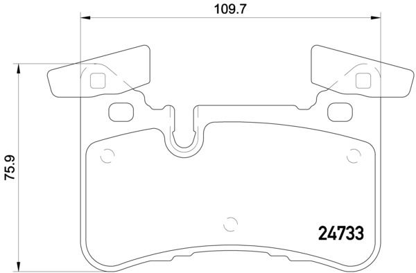Zestaw klocków hamulcowych, hamulce tarczowe BREMBO P 50 110