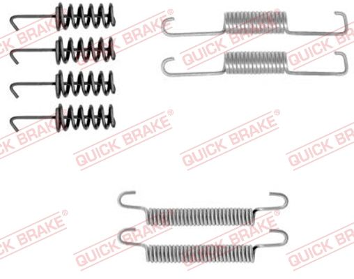 Zestaw akcesoriów, szczęki hamulcowe hamulca postojowego QUICK BRAKE 105-0774