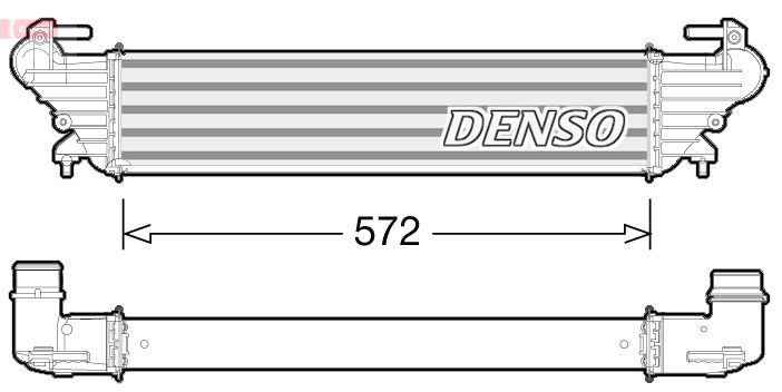 Chłodnica powietrza doładowującego DENSO DIT09114
