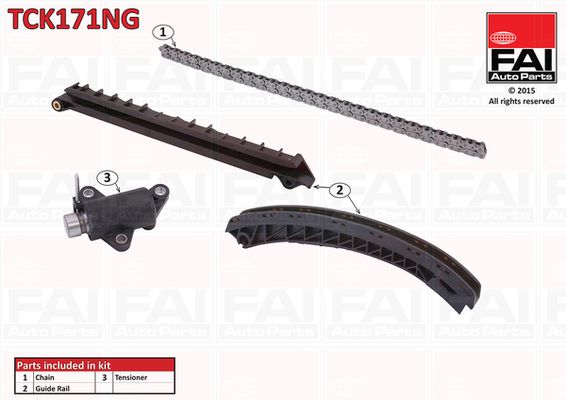 Zestaw łańcucha rozrządu FAI AutoParts tck171ng