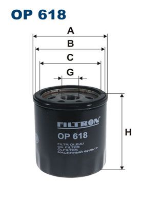 Filtr oleju FILTRON op 618