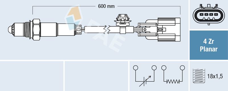 Sonda lambda FAE 77656