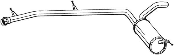 Tłumik środkowy BOSAL 282-859