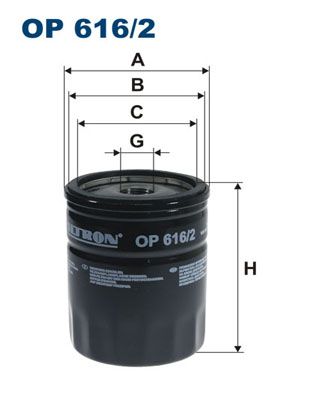 Filtr oleju FILTRON op 616/2