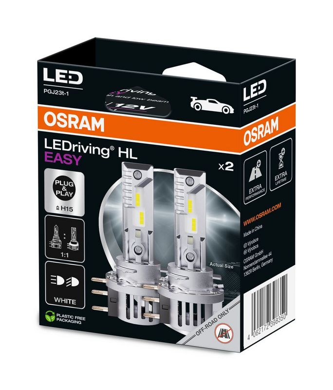 Żarówka, reflektor dalekosiężny OSRAM 64176DWESY-2HB