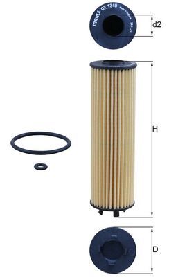 Filtr oleju MAHLE OX1340D