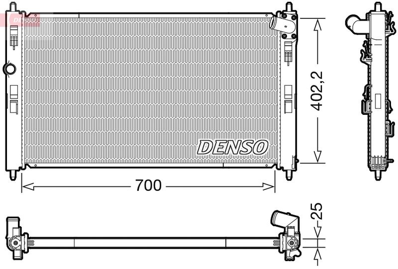 Chłodnica, układ chłodzenia silnika DENSO DRM45053