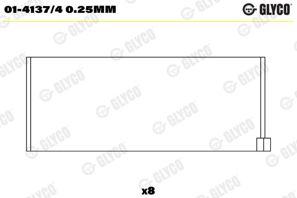 Panewka korbowodu GLYCO 01-4137/40.25MM