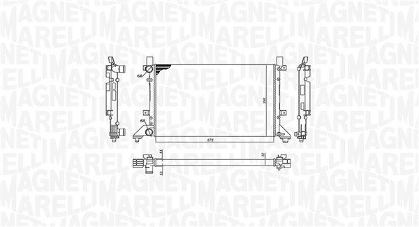 Chłodnica, układ chłodzenia silnika MAGNETI MARELLI 350213189400