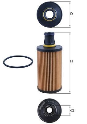 Filtr oleju MAHLE OX1338D