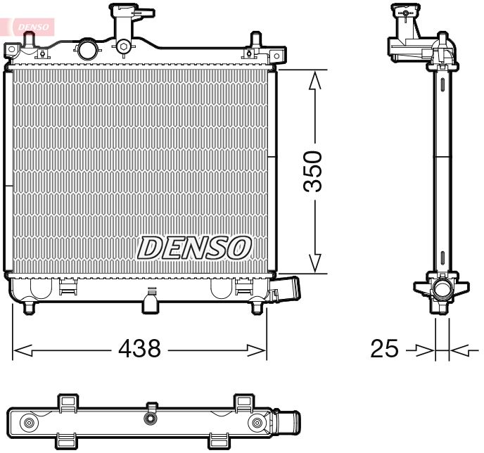 Chłodnica, układ chłodzenia silnika DENSO DRM41021
