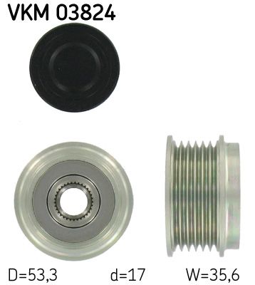 Alternator - sprzęgło jednokierunkowe SKF VKM03824