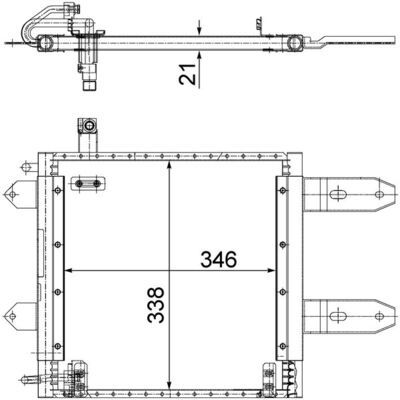 Skraplacz, klimatyzacja MAHLE AC287000S