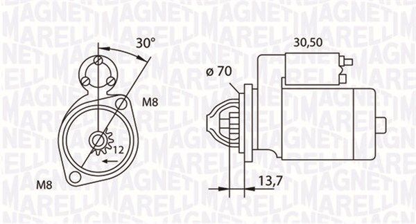 Rozrusznik MAGNETI MARELLI 063191007010