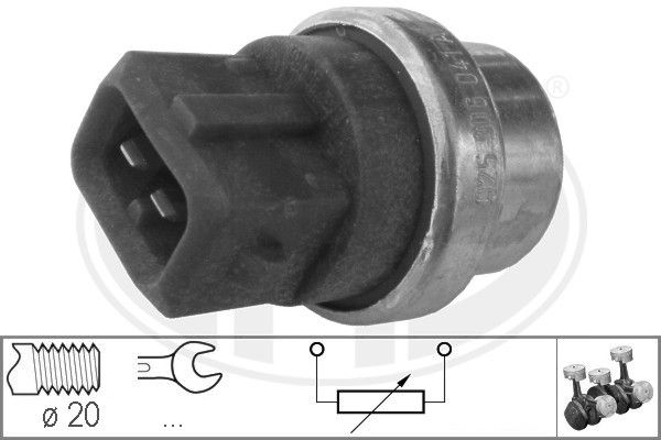 Czujnik, temperatura płynu chłodzącego ERA 330286