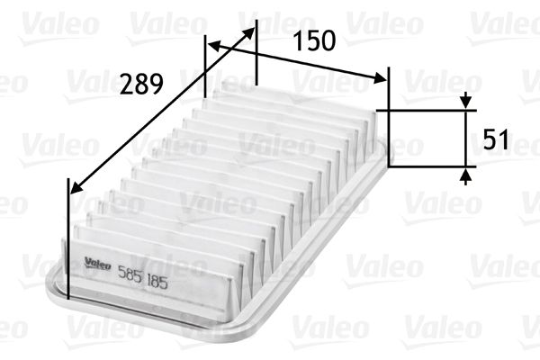 Filtr powietrza VALEO 585185