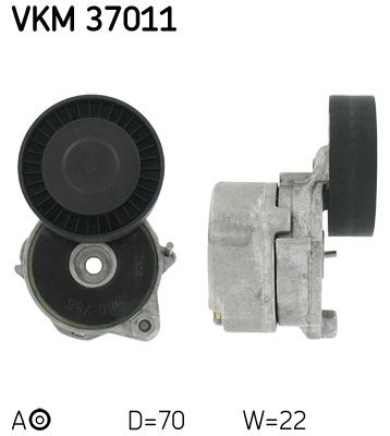 Rolka napinacza, pasek klinowy wielorowkowy SKF vkm 37011