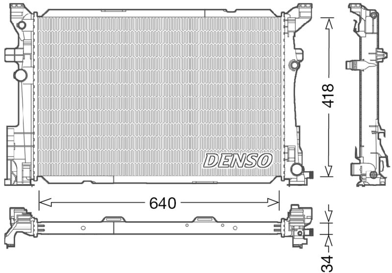 Chłodnica, układ chłodzenia silnika DENSO DRM17054