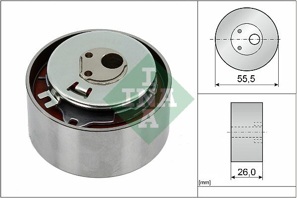 Rolka napinacza, pasek rozrządu INA 531077810