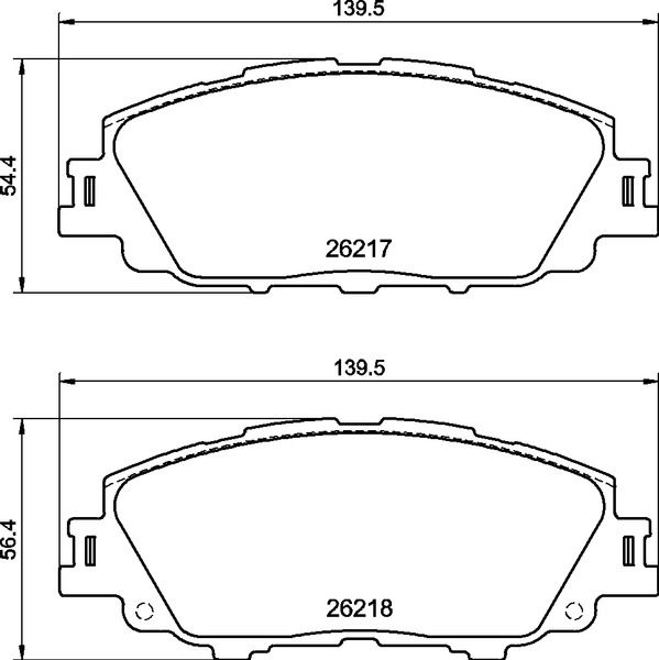 Zestaw klocków hamulcowych, hamulce tarczowe BREMBO P 83 175