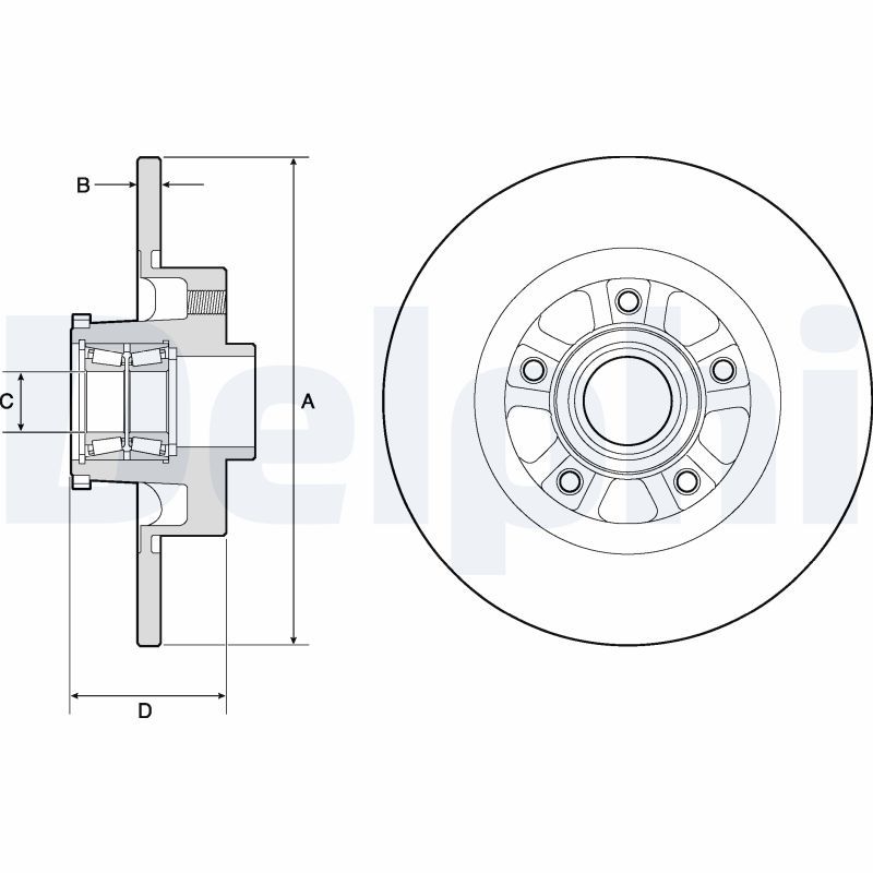 Tarcza hamulcowa DELPHI BG9190RSC