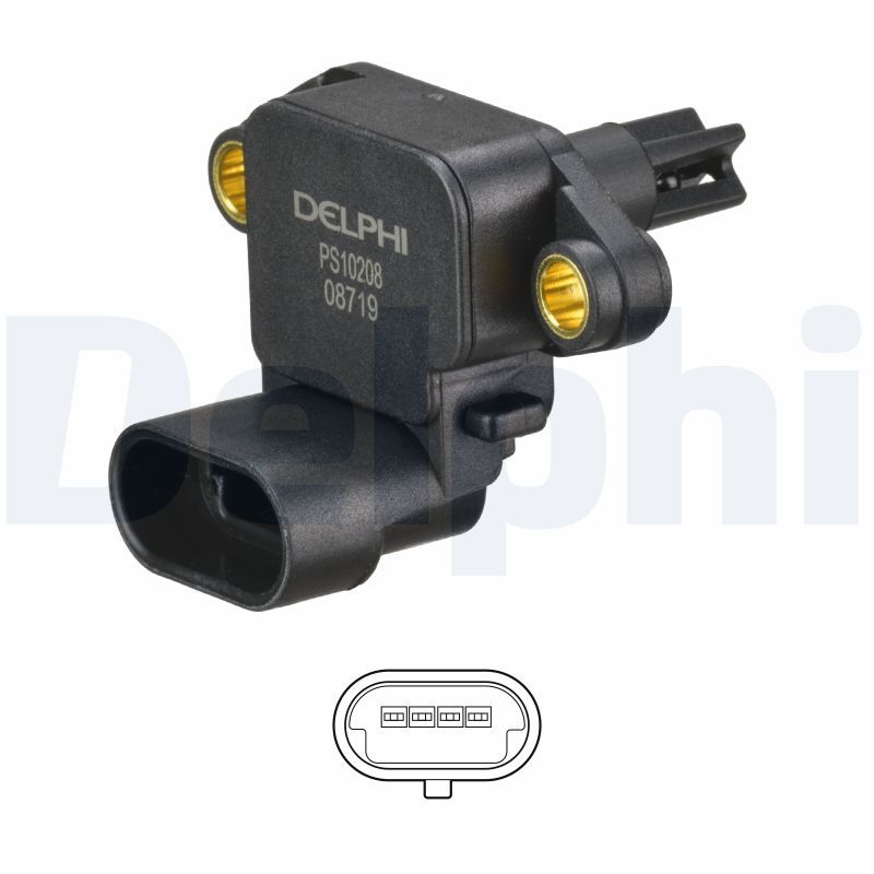Czujnik, temperatura powietrza dolotowego DELPHI PS10208