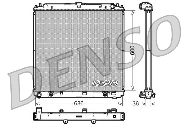 Chłodnica, układ chłodzenia silnika DENSO DRM46032