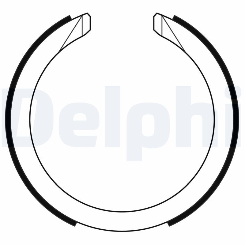 Zestaw szczęk hamulcowych, hamulec postojowy DELPHI LS2169