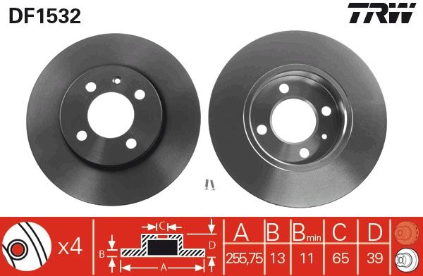 Tarcza hamulcowa TRW df1532