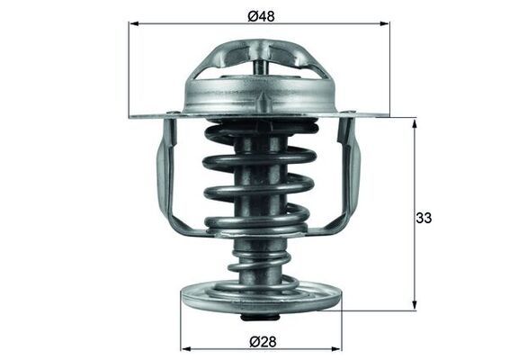 Termostat, płyn chłodzący MAHLE TX11082D