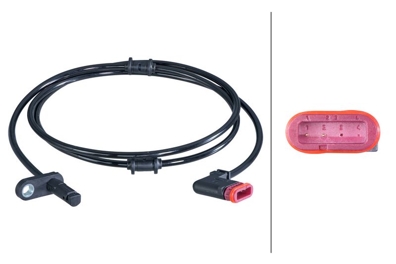 Czujnik, prędkość obrotowa koła HELLA 6PU 010 039-731