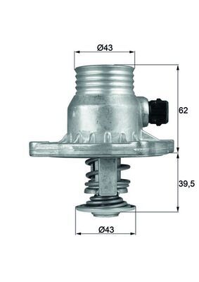 Termostat, płyn chłodzący MAHLE TM11105