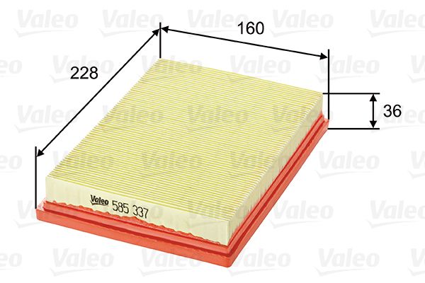 Filtr powietrza VALEO 585337