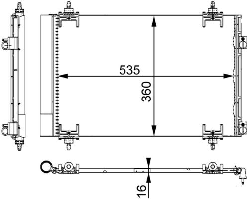 Skraplacz, klimatyzacja MAHLE AC667000S