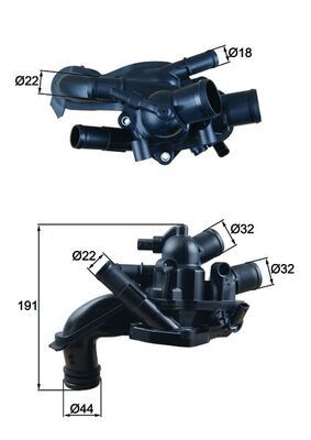 Termostat, płyn chłodzący MAHLE TM46105