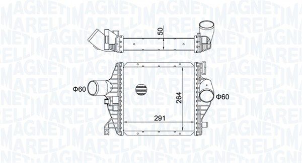 Chłodnica powietrza doładowującego MAGNETI MARELLI 351319204220