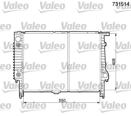 Chłodnica, układ chłodzenia silnika VALEO 731514