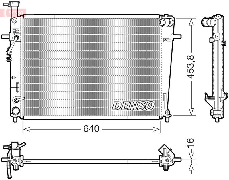 Chłodnica, układ chłodzenia silnika DENSO DRM41029