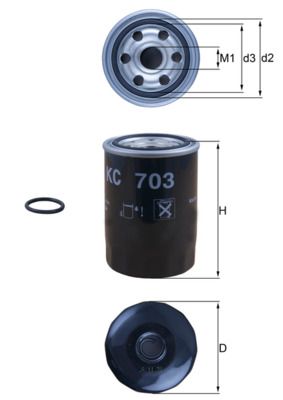 Filtr paliwa KNECHT KC 703D
