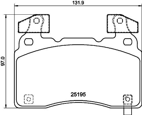 Zestaw klocków hamulcowych, hamulce tarczowe BREMBO P 10 064